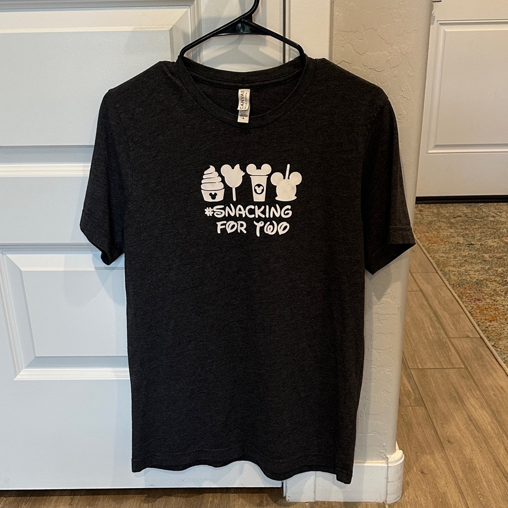 DISNEY | Bella Canvas Charcoal T-Shirt with Maternity Snack Print